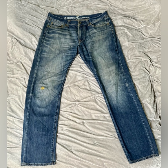 Christian Audigier Denim Men’s Slightly Distressed Jeans. Size 34 x 32 - Picture 12 of 16